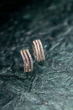 American diamond studded push lock earring | NarNari | NNEd164