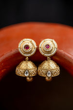 Stunning Kundan chokar made of ruby stones and zircons | NarNari | NNNd121