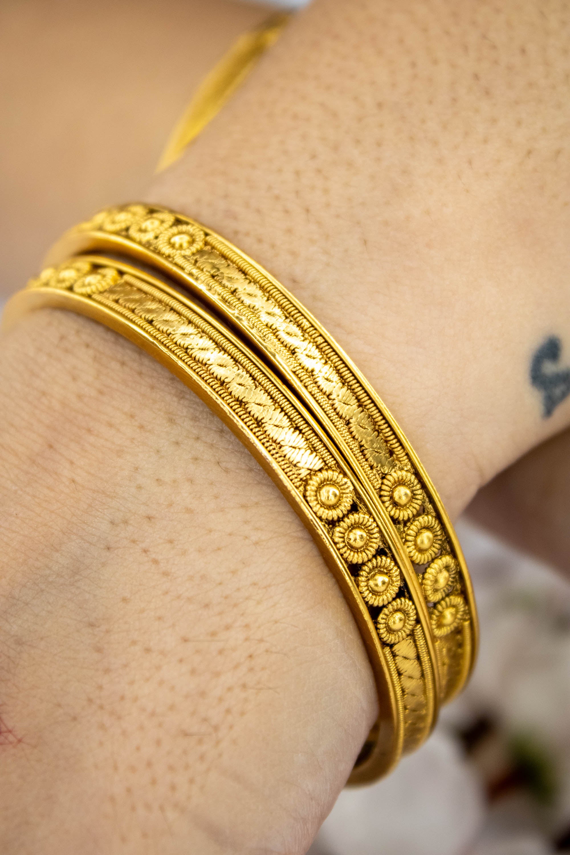 Antique Plain Naksi Bangles | NarNari | NNBa113