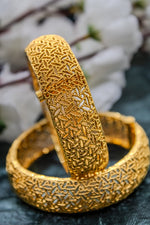 Nakshi Gold Plated Ethnic Kada Type Bangles | NarNari | NNBa19